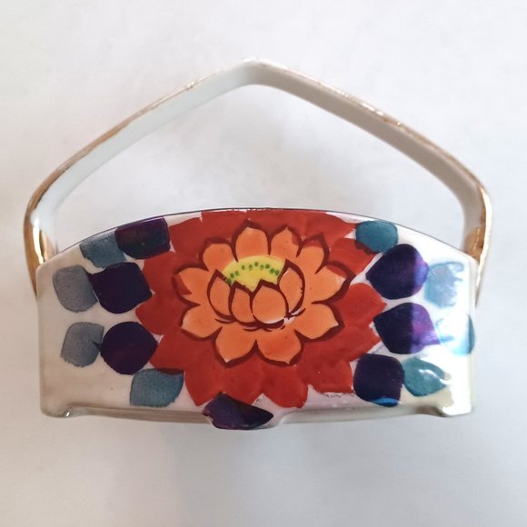 Vintage Hand Painted Creamer and Sugar Bowl From Japan circa 1940s TT Takito - Picture 6 of 8